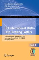 Communications in Computer and Information Science 1293 - HCI International 2020 – Late Breaking Posters