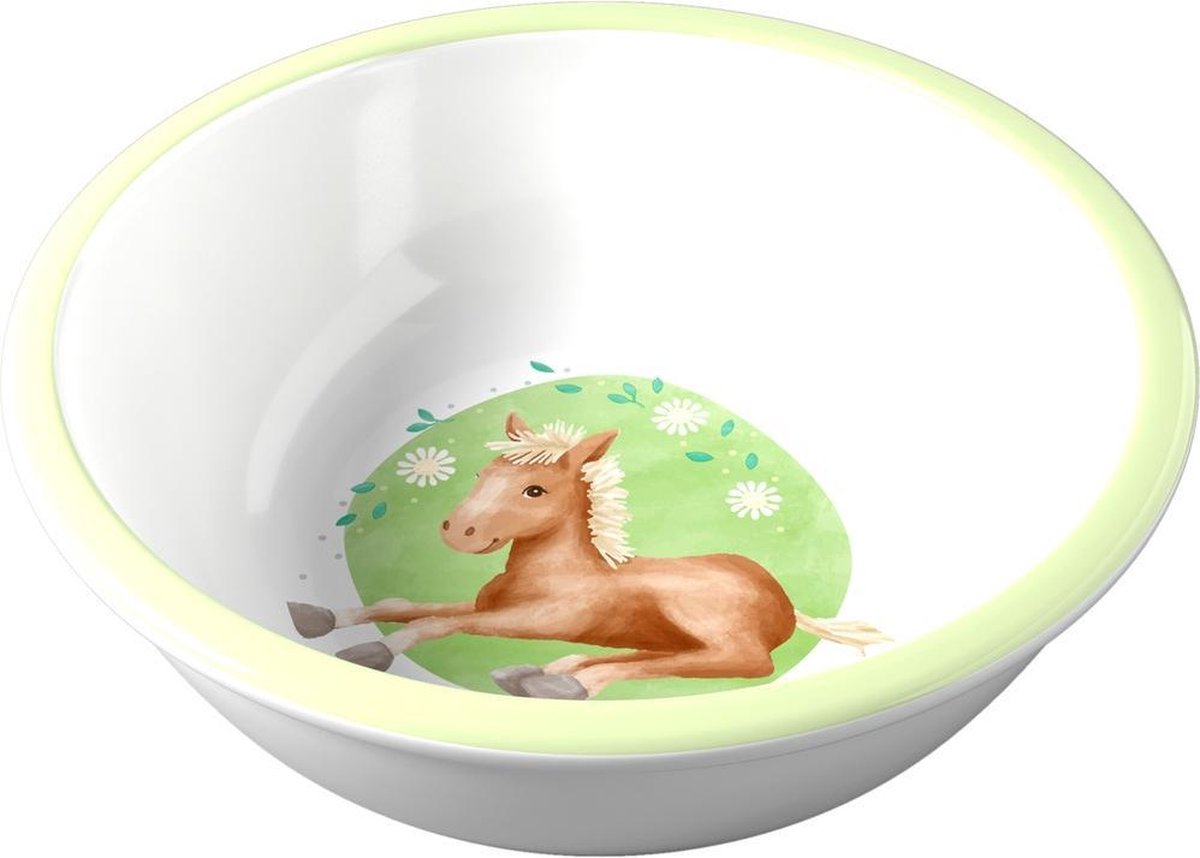 Goedkoopste Haba Kom Paarden Junior 15,4 X 5 Cm Melamine Wit