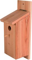 Duvo+ Nestkast koolmees bouwpakket Bruin 12,5x14,5x36cm