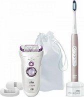 Bol.com Braun Beauty Box Oral-B Pulsonic Elektrische Tandenborstel + Silk-épil 9 Epilator aanbieding