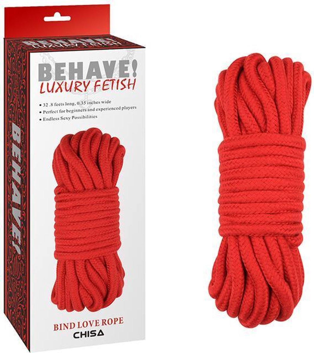 Goedkoopste Behave! - Bind Love Rope - Bondagetouw - Rood
