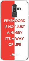 6F hoesje - geschikt voor Samsung Galaxy J8 (2018) -  Transparant TPU Case - Feyenoord - Way of life #ffffff