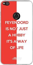 6F hoesje - geschikt voor Huawei P8 Lite (2017) -  Transparant TPU Case - Feyenoord - Way of life #ffffff