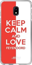 6F hoesje - geschikt voor Samsung Galaxy J3 (2017) -  Transparant TPU Case - Feyenoord - Keep calm #ffffff