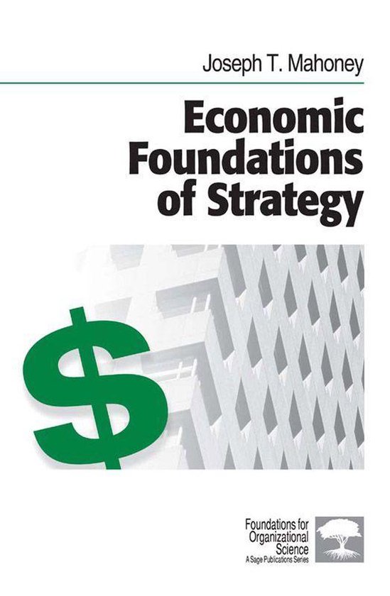 Foundations for Organizational Science - Economic Foundation ... - cover