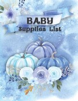 Baby Supplies List