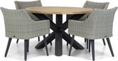 Garden Collections Milton/Rockville 120 cm rond dining tuinset 5-delig