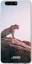 Huawei P10 Plus Hoesje Transparant TPU Case - Leopard #ffffff