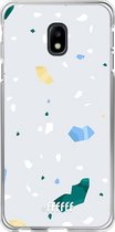 Samsung Galaxy J3 (2017) Hoesje Transparant TPU Case - Terrazzo N°2 #ffffff