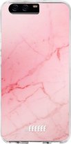 Huawei P10 Hoesje Transparant TPU Case - Coral Marble #ffffff