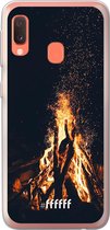 Samsung Galaxy A20e Hoesje Transparant TPU Case - Bonfire #ffffff