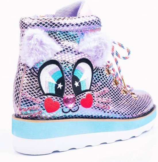 Irregular Choice Kitty Walk 80's Gympen Sneakers Paars | bol.com