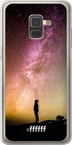 Samsung Galaxy A8 (2018) Hoesje Transparant TPU Case - Watching the Stars #ffffff