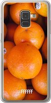 Samsung Galaxy A8 (2018) Hoesje Transparant TPU Case - Sinaasappel #ffffff