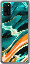 Samsung Galaxy A41 Hoesje Transparant TPU Case - Fresh Waves #ffffff