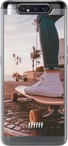 Samsung Galaxy A80 Hoesje Transparant TPU Case - Skateboarding #ffffff