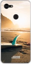 Google Pixel 3 XL Hoesje Transparant TPU Case - Sunset Surf #ffffff