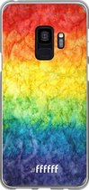 Samsung Galaxy S9 Hoesje Transparant TPU Case - Rainbow Veins #ffffff