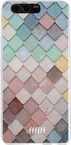 Honor 9 Hoesje Transparant TPU Case - Color Tiles #ffffff