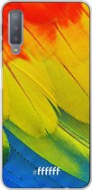 Samsung Galaxy A7 (2018) Hoesje Transparant TPU Case - Macaw Hues #ffffff