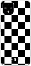 Google Pixel 4 Hoesje Transparant TPU Case - Checkered Chique #ffffff