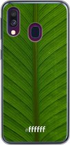 Samsung Galaxy A40 Hoesje Transparant TPU Case - Unseen Green #ffffff