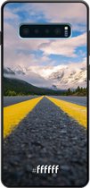 Samsung Galaxy S10 Plus Hoesje TPU Case - Road Ahead #ffffff