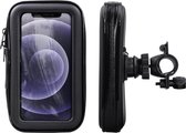 Shop4 - iPhone 12 mini Fietshouder Stuur Spatwaterdicht Zwart