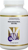 Vital Cell Life Resveratrol 500 mg - 100 vegicaps - Kruidenpreparaat - Voedingssupplement