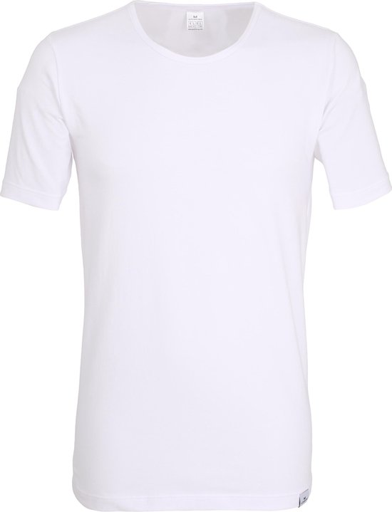 Gotzburg heren T-shirt Slim Fit O-hals 95/5 (1-pack) - wit -  Maat: