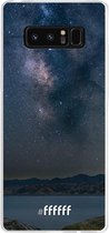 6F hoesje - geschikt voor Samsung Galaxy Note 8 -  Transparant TPU Case - Landscape Milky Way #ffffff