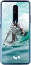 OnePlus 7 Pro Hoesje Transparant TPU Case - Boy Surfing #ffffff