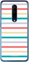 OnePlus 7 Pro Hoesje Transparant TPU Case - Pastel Tracks #ffffff