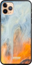 iPhone 11 Pro Max Hoesje TPU Case - Fire Against Water #ffffff