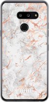 LG G8 ThinQ Hoesje Transparant TPU Case - Peachy Marble #ffffff