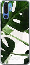 Huawei P30 Pro Hoesje Transparant TPU Case - Tropical Plants #ffffff