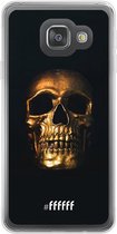 Samsung Galaxy A3 (2016) Hoesje Transparant TPU Case - Gold Skull #ffffff