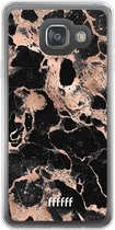 Samsung Galaxy A3 (2016) Hoesje Transparant TPU Case - Rose Gold Marble #ffffff