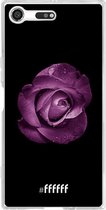 Sony Xperia XZ Premium Hoesje Transparant TPU Case - Purple Rose #ffffff