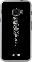 Samsung Galaxy Xcover 4 Hoesje Transparant TPU Case - White flowers in the dark #ffffff