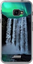 Samsung Galaxy Xcover 4 Hoesje Transparant TPU Case - Waterfall Polar Lights #ffffff