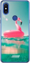 Xiaomi Mi Mix 3 Hoesje Transparant TPU Case - Flamingo Floaty #ffffff