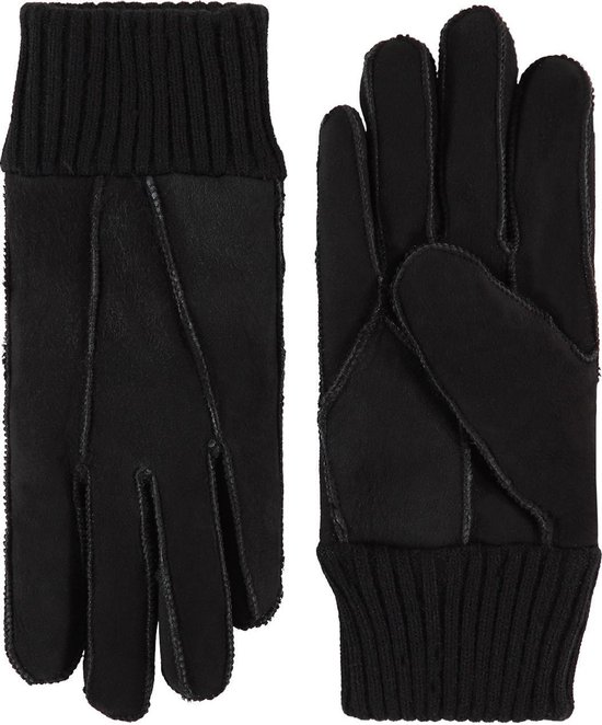 Patchwork lammy handschoenen dames model Rave Color: Black, Size: 6.5 | bol