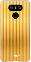 LG G6 Hoesje Transparant TPU Case - Bold Gold #ffffff