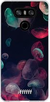 LG G6 Hoesje Transparant TPU Case - Jellyfish Bloom #ffffff