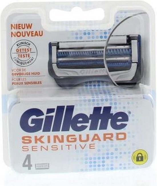 Gillette Skinguard Sensitive Scheermesjes Mannen 4 stuks Bestel nu!