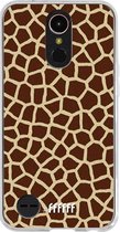 LG K10 (2017) Hoesje Transparant TPU Case - Giraffe Print #ffffff