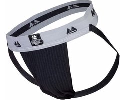 MM Sports Original Edition Swimmer/Jogger Jockstrap 2 inch Black - MAAT S - Heren Ondergoed - Jockstrap voor Man - Mannen Jock