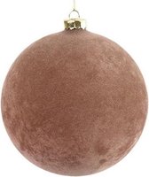 Cf Label Kerstbal Yana 10 Cm Glas Roze