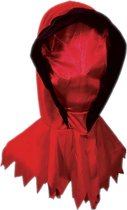 Witbaard Masker/kap Beul Polyester Rood/zwart One-size